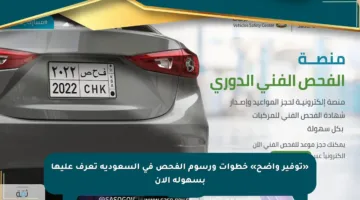 «توفير واضح» خطوات ورسوم الفحص في السعودية تعرف عليها بسهولة الآن